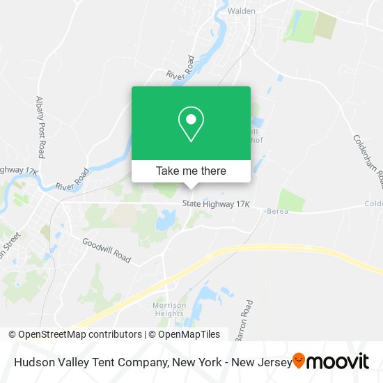 Mapa de Hudson Valley Tent Company