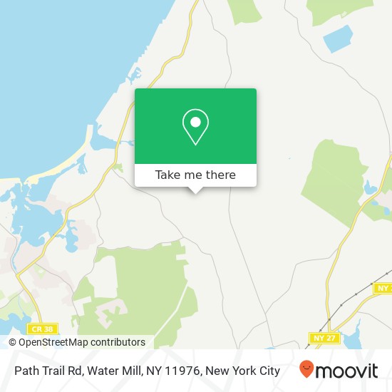 Path Trail Rd, Water Mill, NY 11976 map