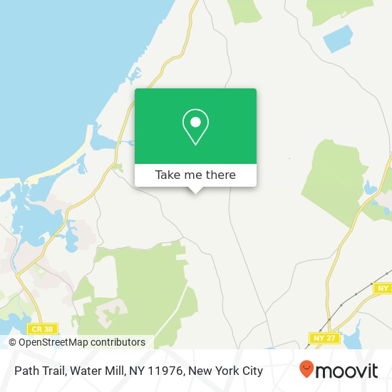 Path Trail, Water Mill, NY 11976 map