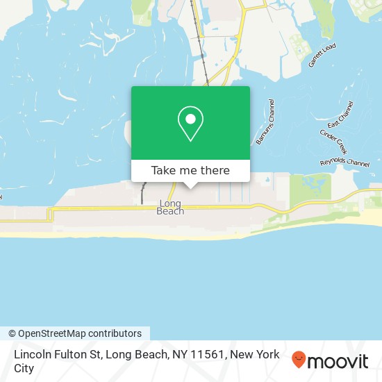 Mapa de Lincoln Fulton St, Long Beach, NY 11561