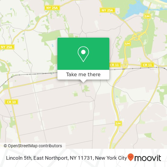 Mapa de Lincoln 5th, East Northport, NY 11731