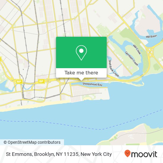 St Emmons, Brooklyn, NY 11235 map