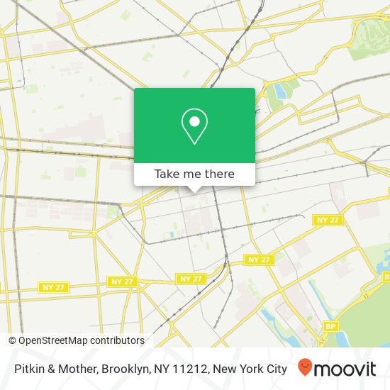 Mapa de Pitkin & Mother, Brooklyn, NY 11212