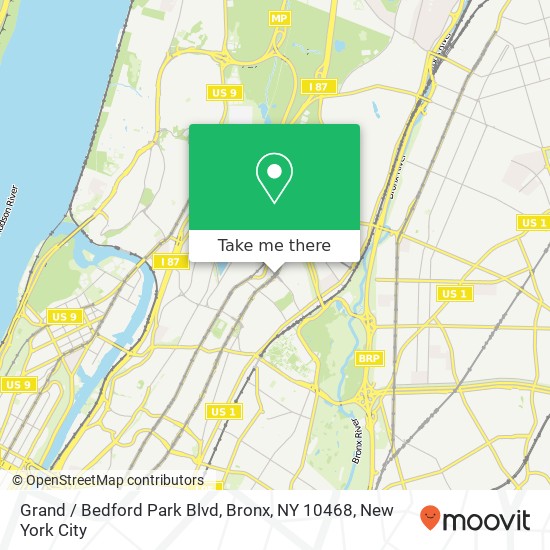 Mapa de Grand / Bedford Park Blvd, Bronx, NY 10468