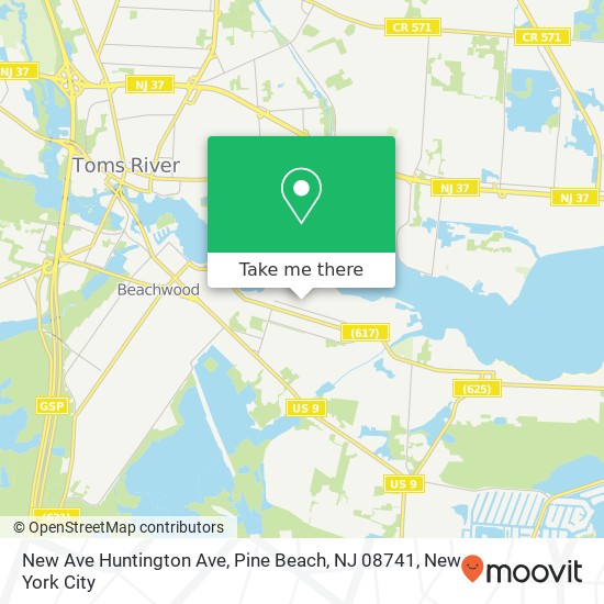 New Ave Huntington Ave, Pine Beach, NJ 08741 map