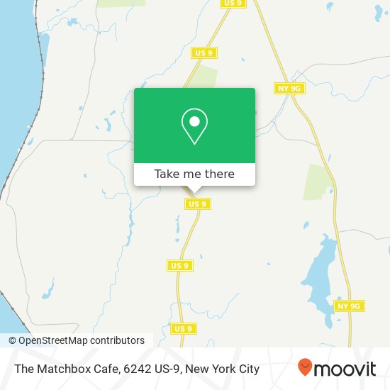 Mapa de The Matchbox Cafe, 6242 US-9