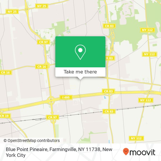 Mapa de Blue Point Pineaire, Farmingville, NY 11738