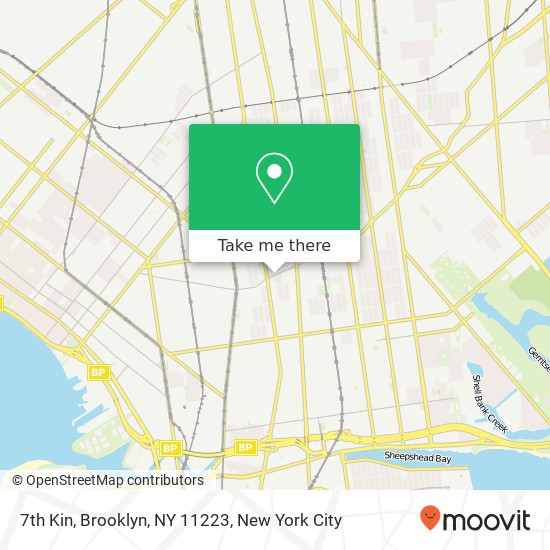 Mapa de 7th Kin, Brooklyn, NY 11223