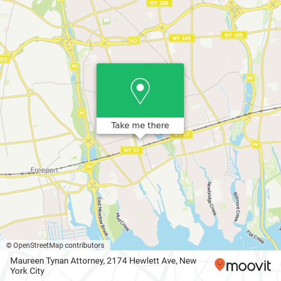 Mapa de Maureen Tynan Attorney, 2174 Hewlett Ave