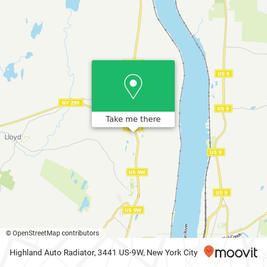 Highland Auto Radiator, 3441 US-9W map