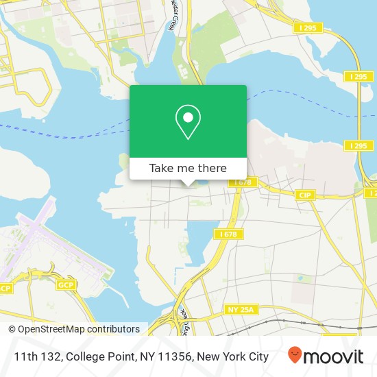 Mapa de 11th 132, College Point, NY 11356