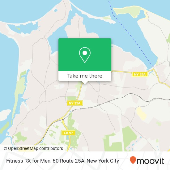 Fitness RX for Men, 60 Route 25A map