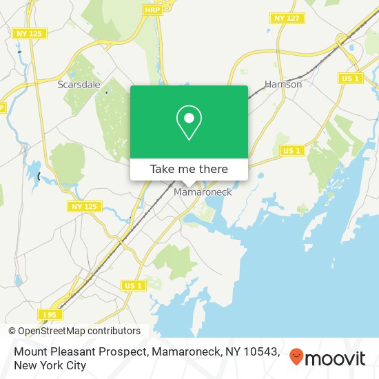 Mount Pleasant Prospect, Mamaroneck, NY 10543 map