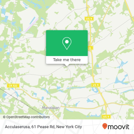 Mapa de Acculaserusa, 61 Pease Rd