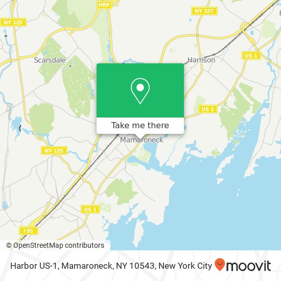 Mapa de Harbor US-1, Mamaroneck, NY 10543
