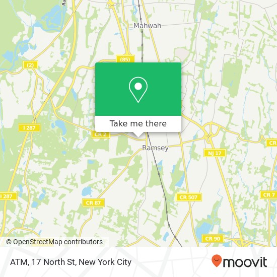 Mapa de ATM, 17 North St