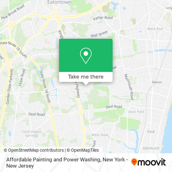 Affordable Painting and Power Washing map