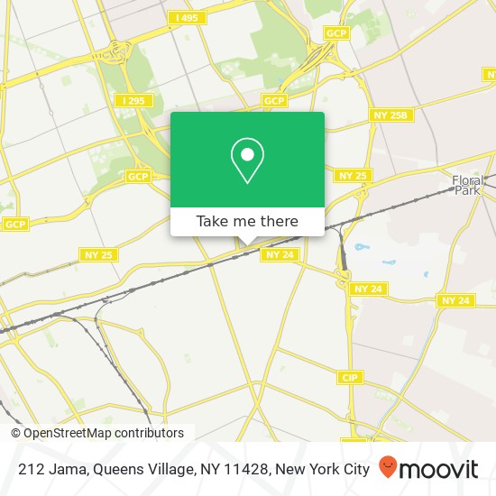 Mapa de 212 Jama, Queens Village, NY 11428
