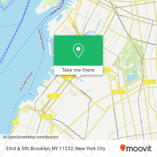 33rd & 5th, Brooklyn, NY 11232 map