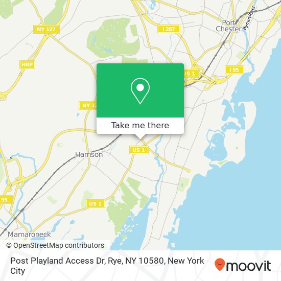 Mapa de Post Playland Access Dr, Rye, NY 10580