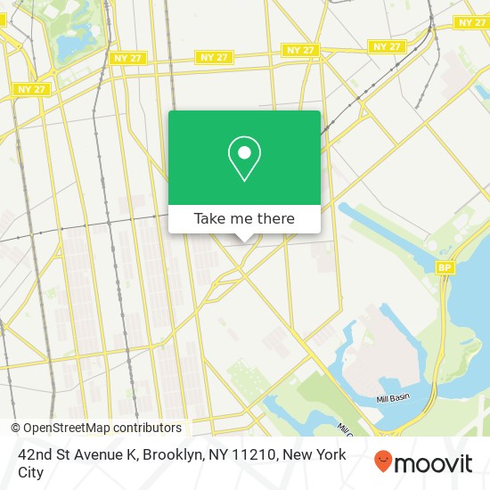 42nd St Avenue K, Brooklyn, NY 11210 map