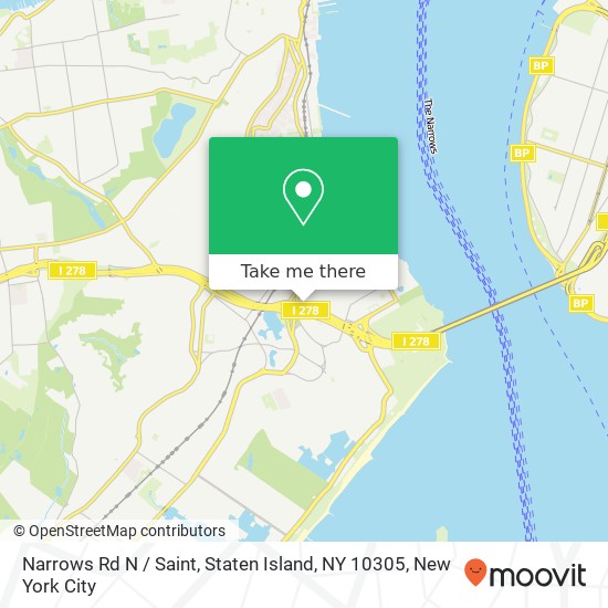 Mapa de Narrows Rd N / Saint, Staten Island, NY 10305