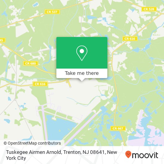 Mapa de Tuskegee Airmen Arnold, Trenton, NJ 08641