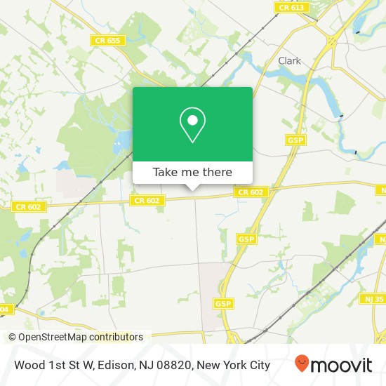 Wood 1st St W, Edison, NJ 08820 map
