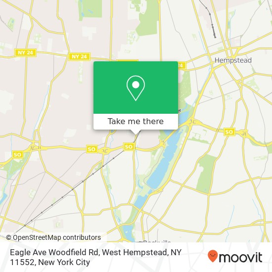 Eagle Ave Woodfield Rd, West Hempstead, NY 11552 map