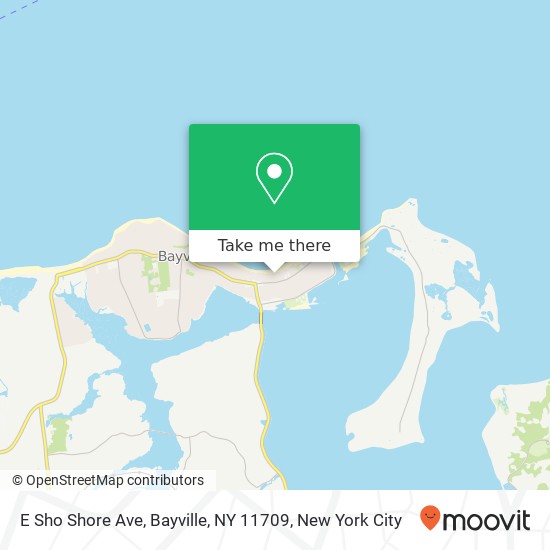 Mapa de E Sho Shore Ave, Bayville, NY 11709