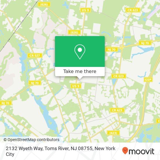 2132 Wyeth Way, Toms River, NJ 08755 map