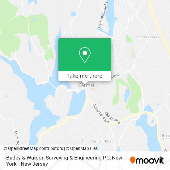 Mapa de Badey & Watson Surveying & Engineering PC