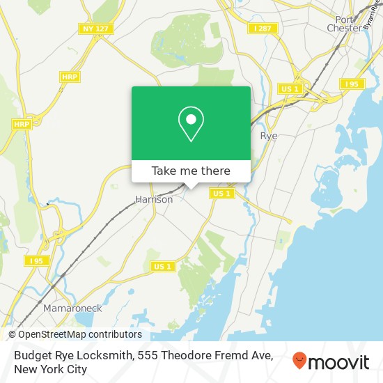 Mapa de Budget Rye Locksmith, 555 Theodore Fremd Ave