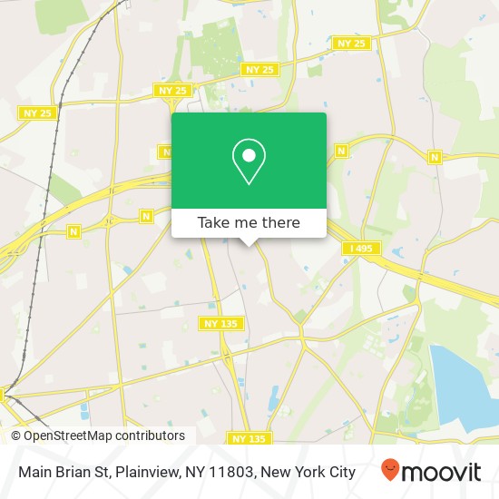 Mapa de Main Brian St, Plainview, NY 11803