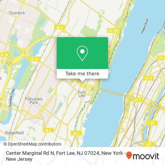Center Marginal Rd N, Fort Lee, NJ 07024 map