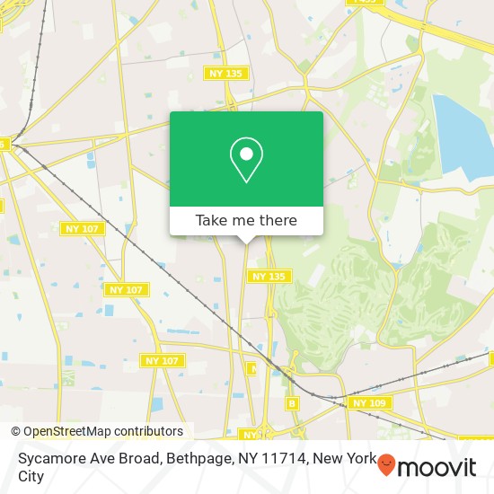 Mapa de Sycamore Ave Broad, Bethpage, NY 11714