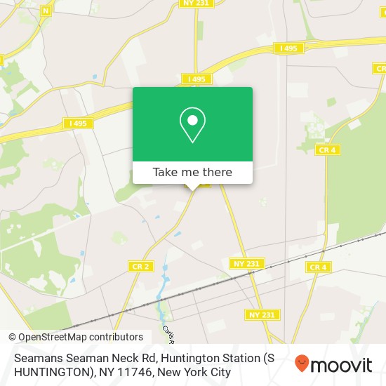 Mapa de Seamans Seaman Neck Rd, Huntington Station (S HUNTINGTON), NY 11746