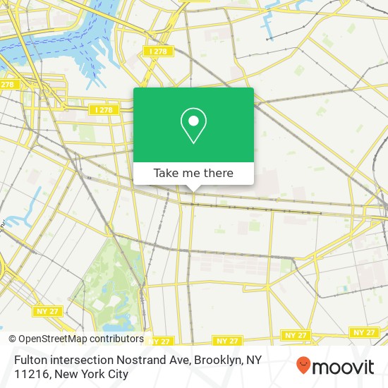 Fulton intersection Nostrand Ave, Brooklyn, NY 11216 map