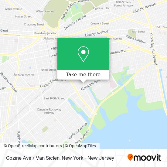 Mapa de Cozine Ave / Van Siclen