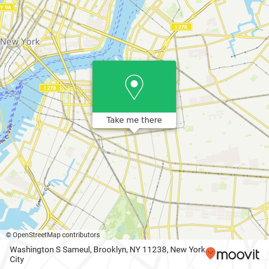 Mapa de Washington S Sameul, Brooklyn, NY 11238