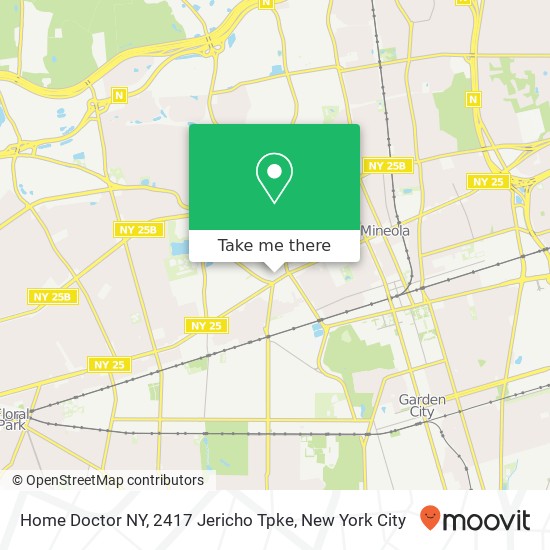 Mapa de Home Doctor NY, 2417 Jericho Tpke