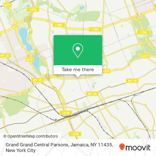 Mapa de Grand Grand Central Parsons, Jamaica, NY 11435