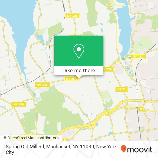 Mapa de Spring Old Mill Rd, Manhasset, NY 11030