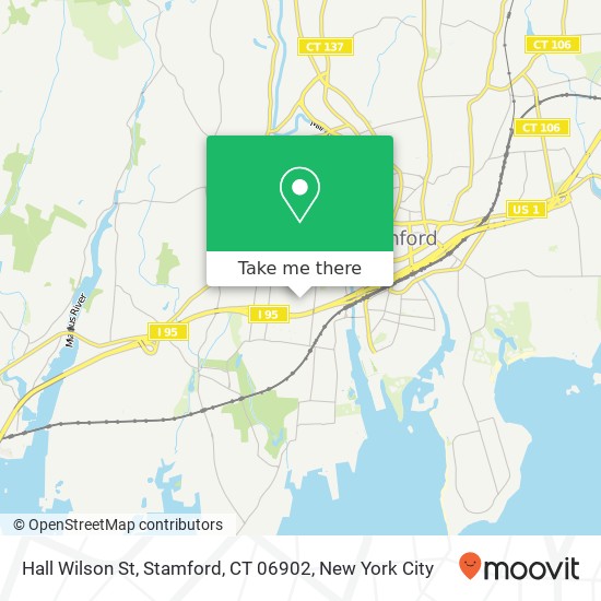 Hall Wilson St, Stamford, CT 06902 map
