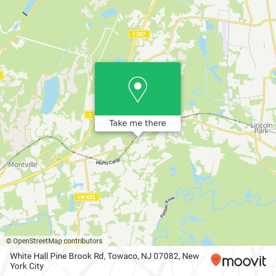 Mapa de White Hall Pine Brook Rd, Towaco, NJ 07082