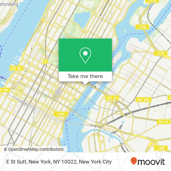 Mapa de E St Sutt, New York, NY 10022