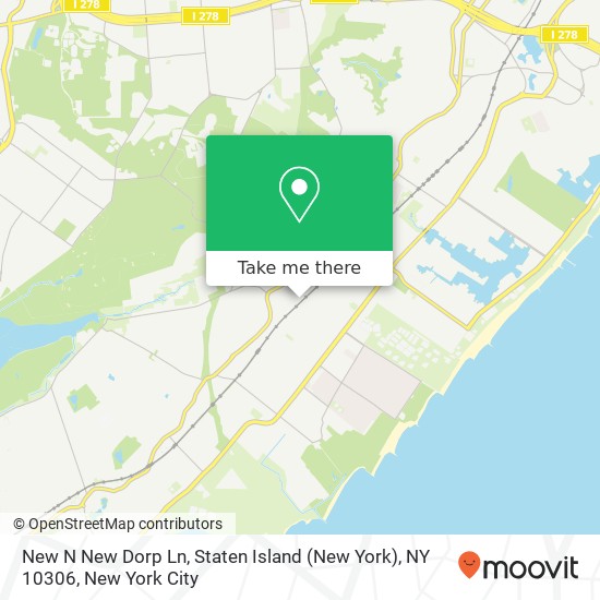 Mapa de New N New Dorp Ln, Staten Island (New York), NY 10306