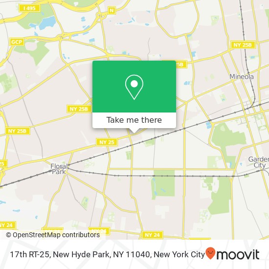 17th RT-25, New Hyde Park, NY 11040 map