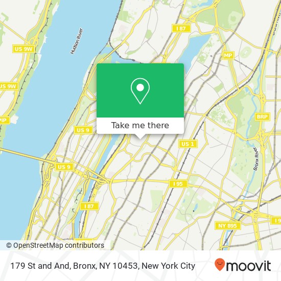 Mapa de 179 St and And, Bronx, NY 10453