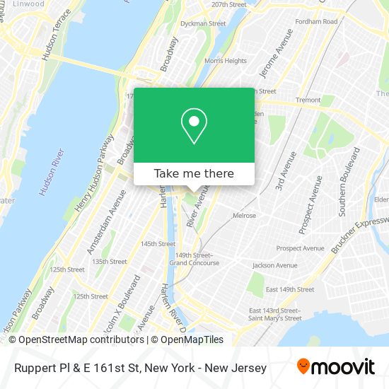 Mapa de Ruppert Pl & E 161st St
